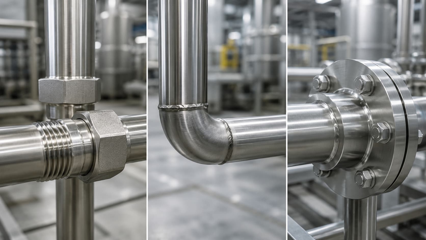 Conexões de aço inox: principais tipos e aplicações